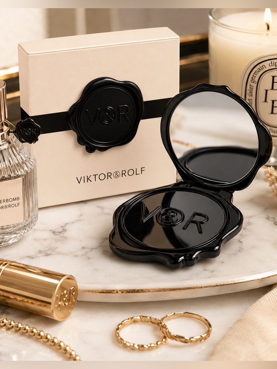 Viktor & Rolf Other - Viktor & Rolf Black Compact Mirror | Vanity / Purse Mirror | Box Included